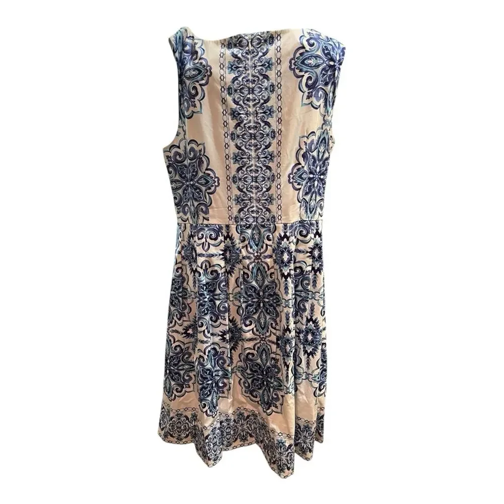 TALBOTS Dress Size 12P Floral Pockets Boho Romantic Ditzy Pockets Fairy Lined